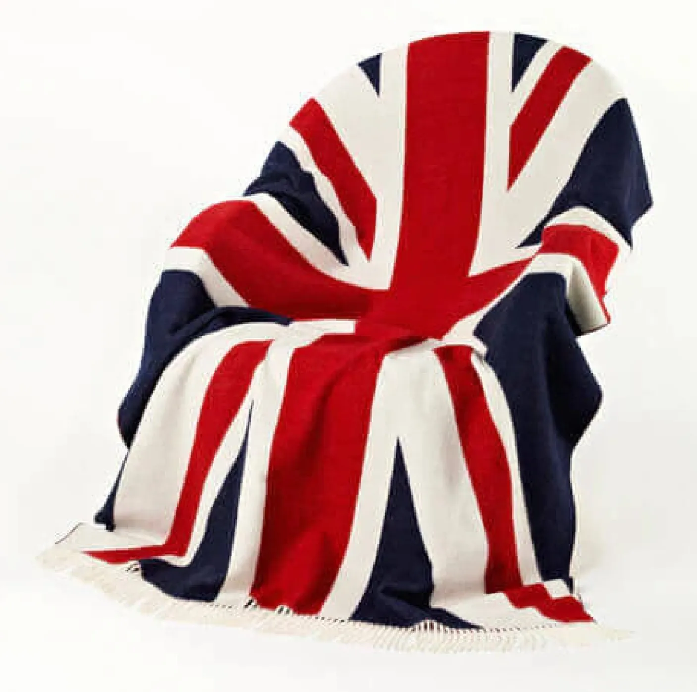 Union Jack Merino Lambswool Throw Blanket