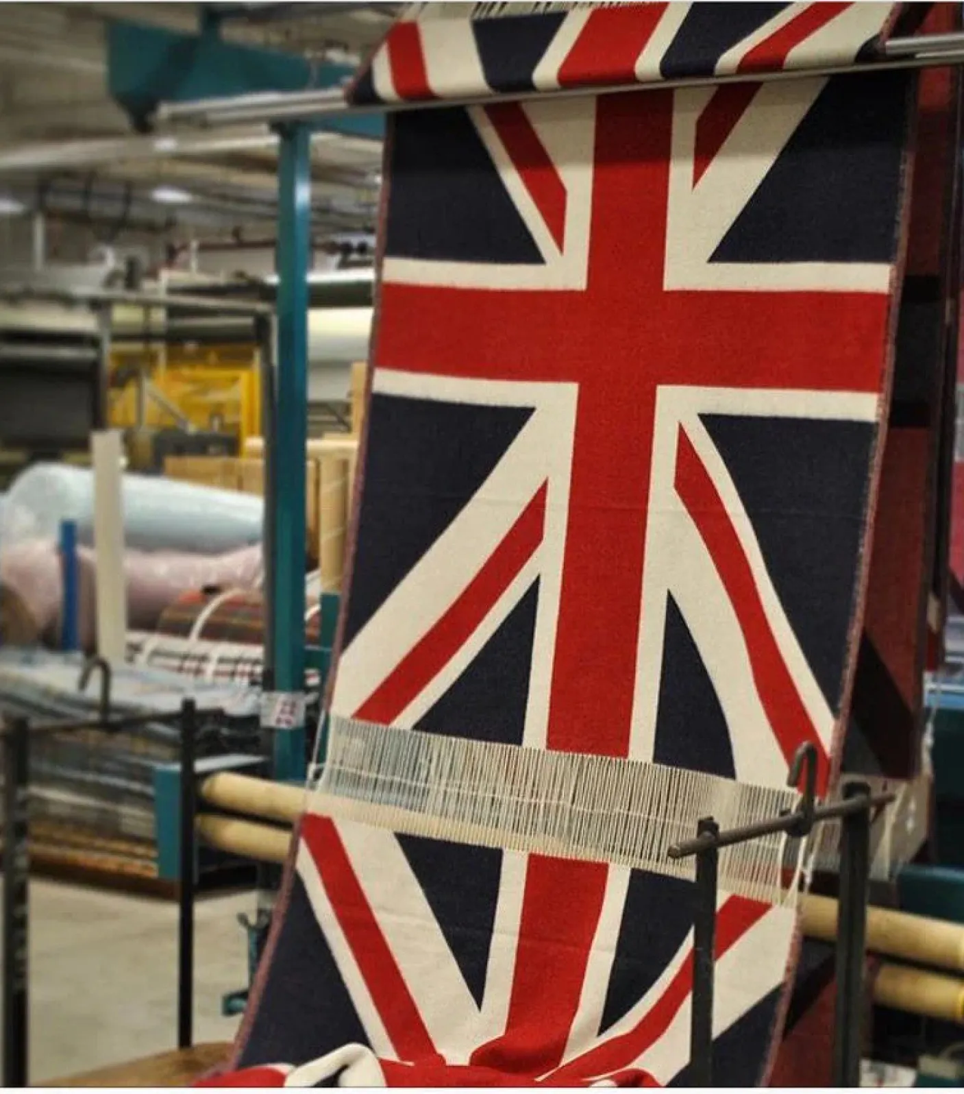 Union Jack Merino Lambswool Throw Blanket