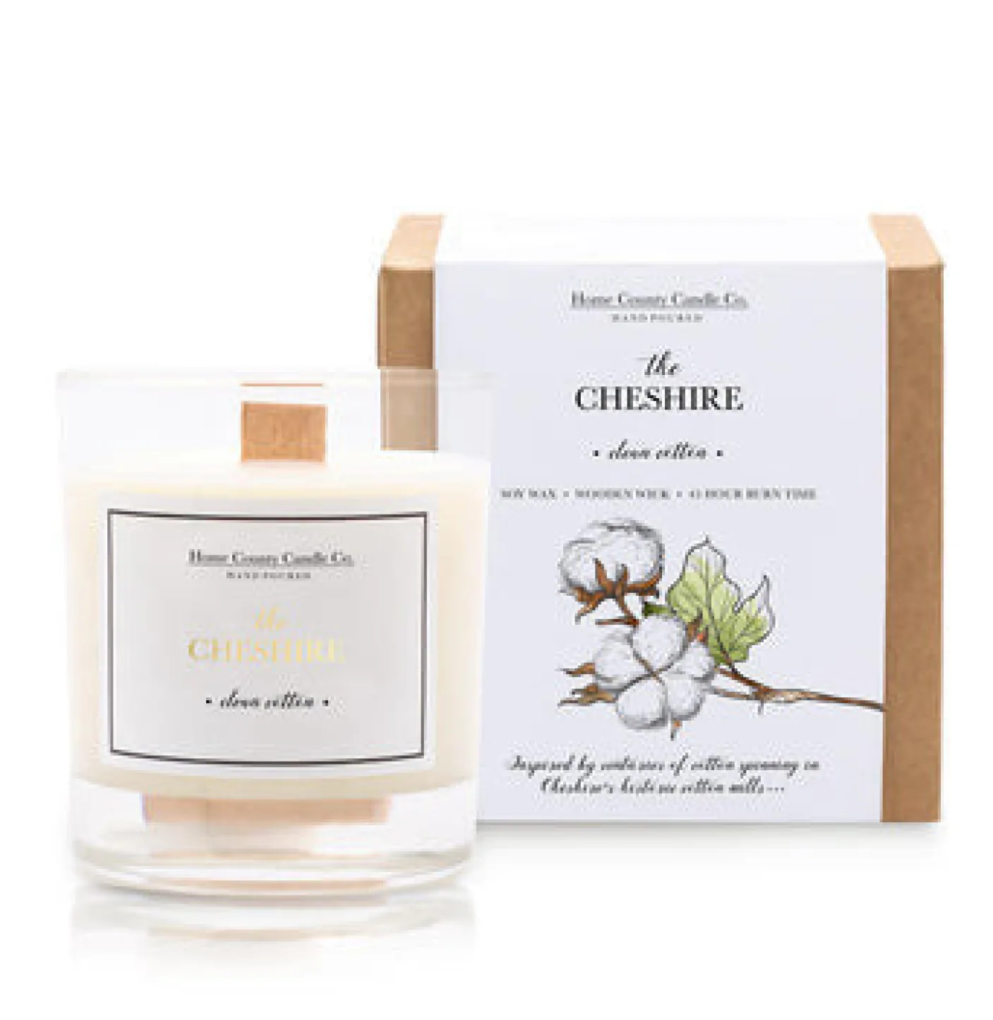 The Cheshire Candle Clean Cotton Candle