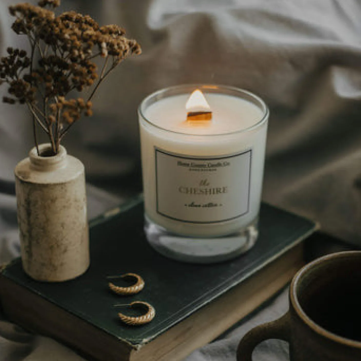 The Cheshire Candle Clean Cotton Candle