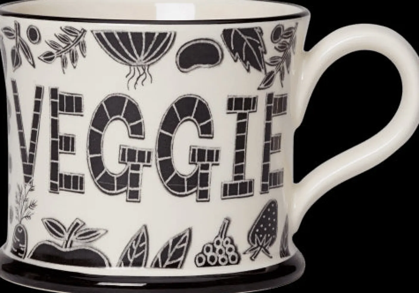 Trust Me I'm Veggie Mug by Moorland Pottery