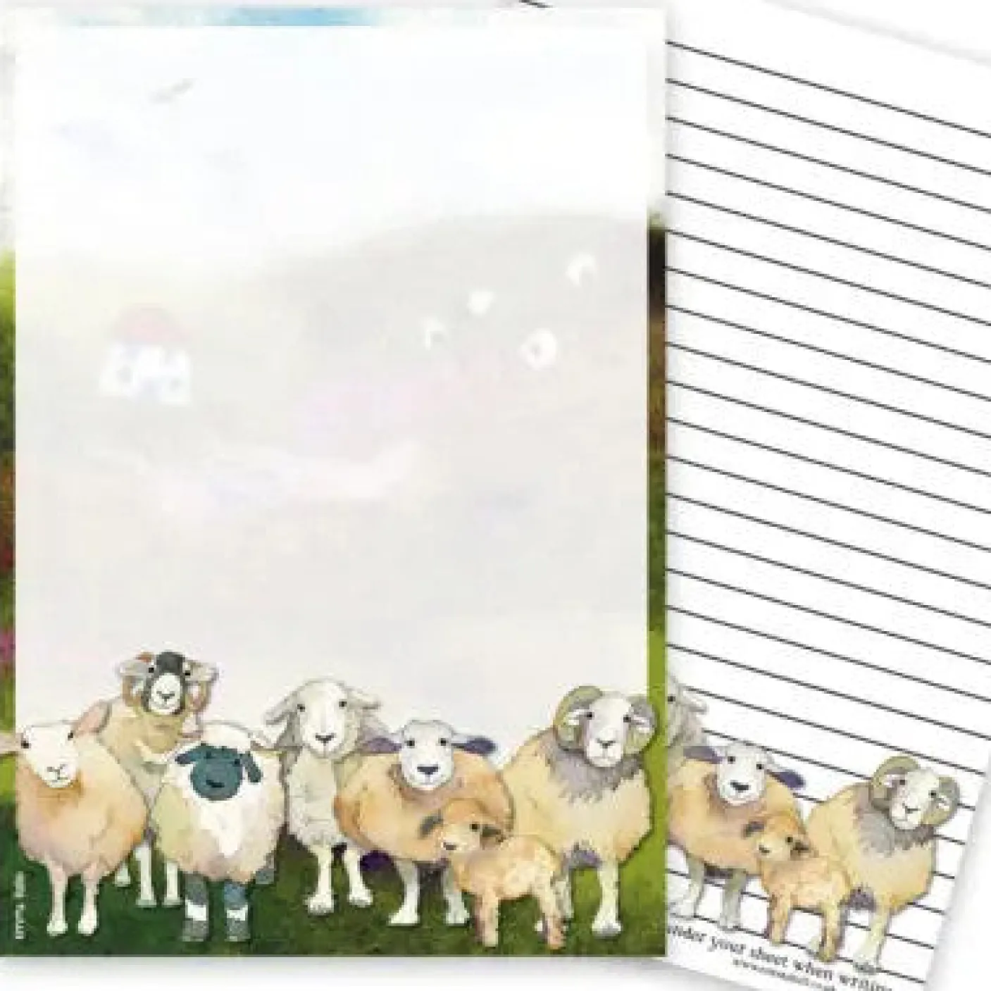 Felted Sheep A5 Writing Pad