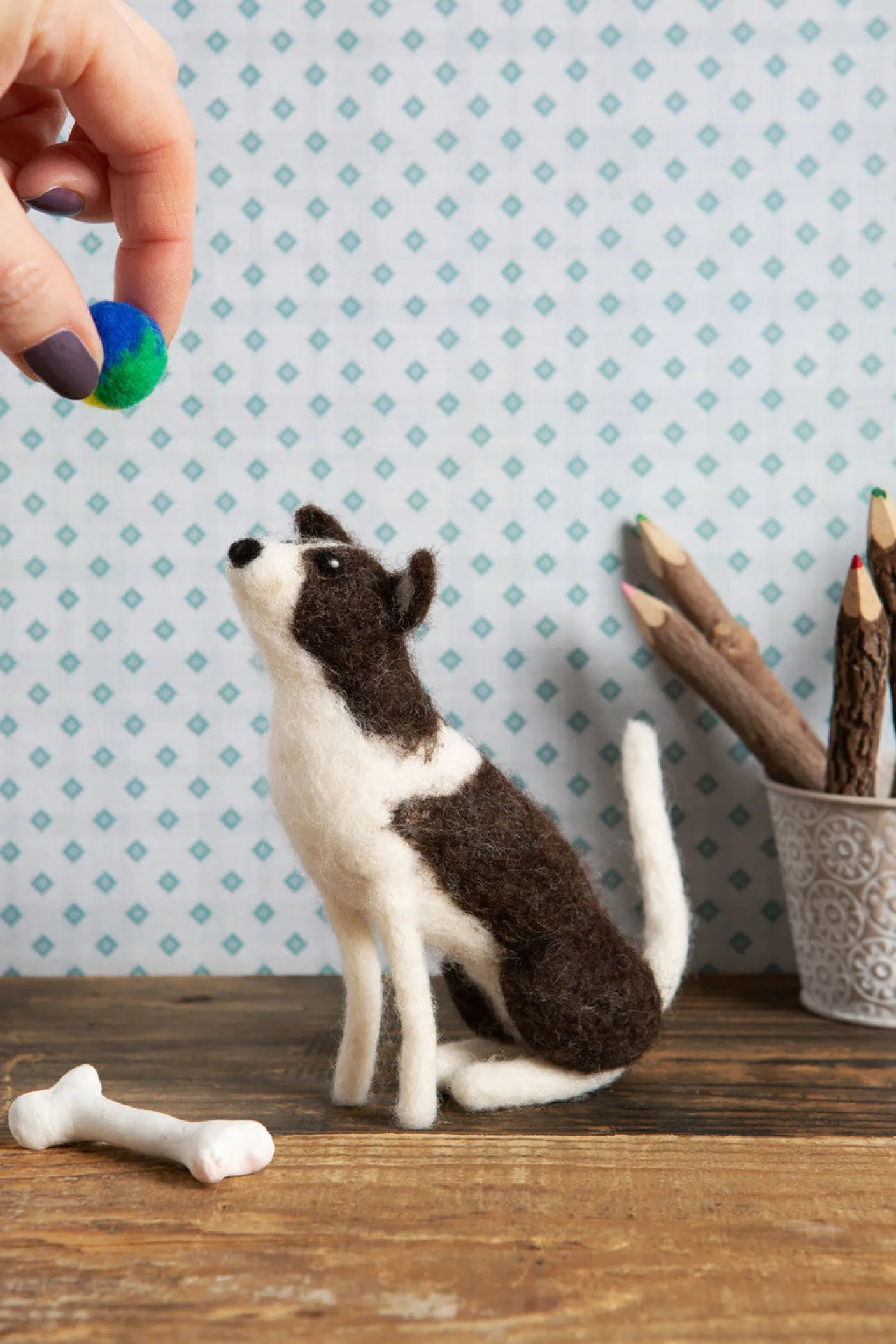 Border Collie Needle Felting Kit