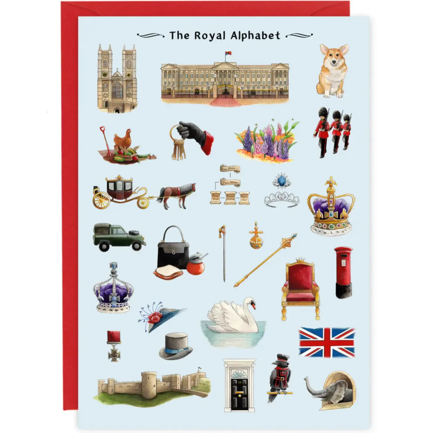 The Royal Alphabet Greeting Card