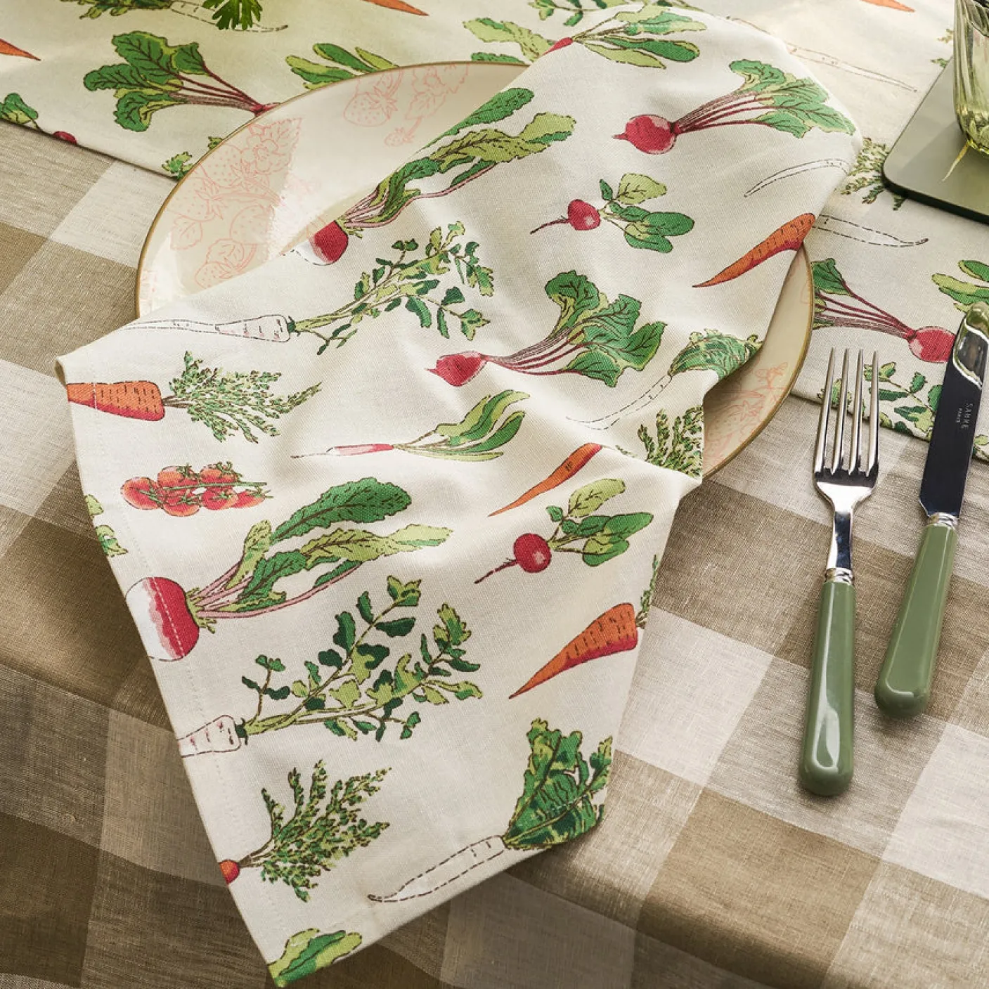 Garden Vegetables Napkins  - Set of 4