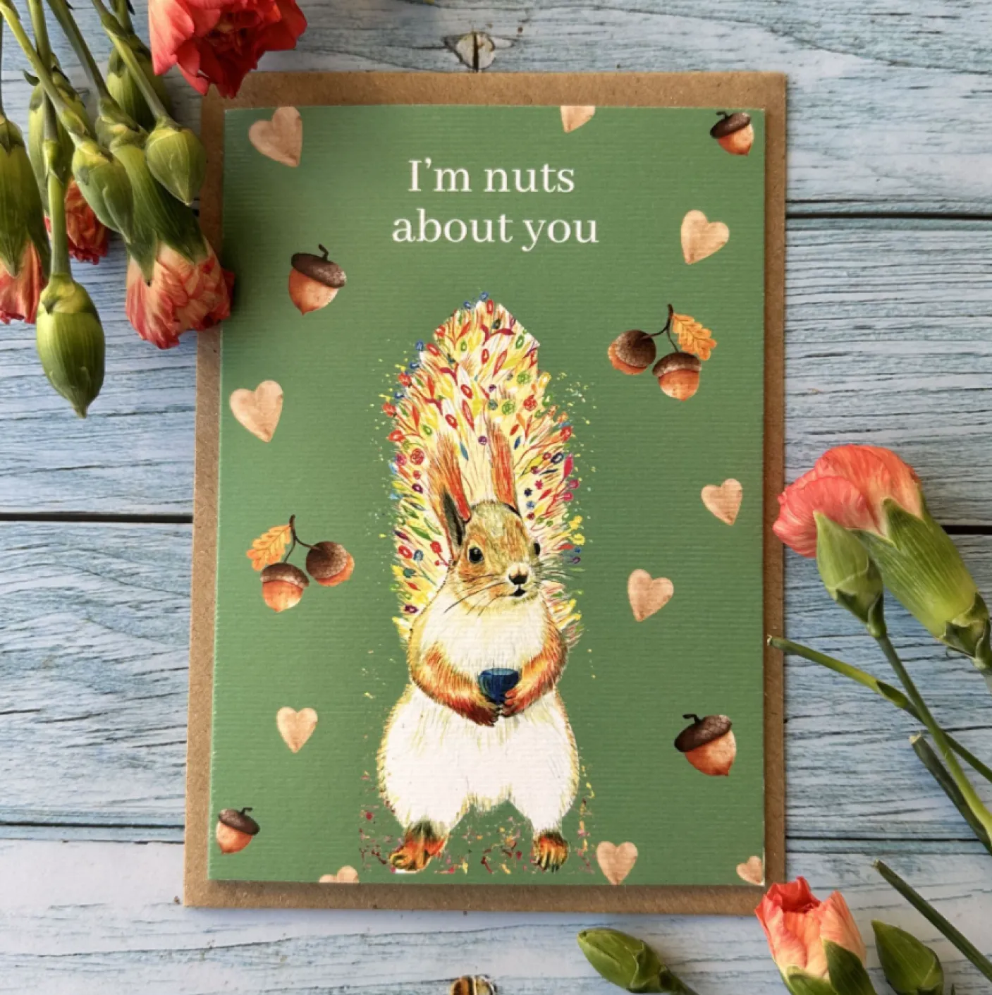 Nuts About You Squirrel Eco-Card