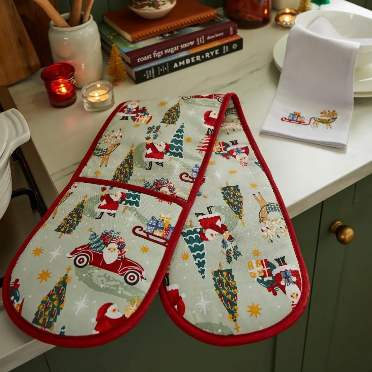 Tis the Season Double Oven Glove