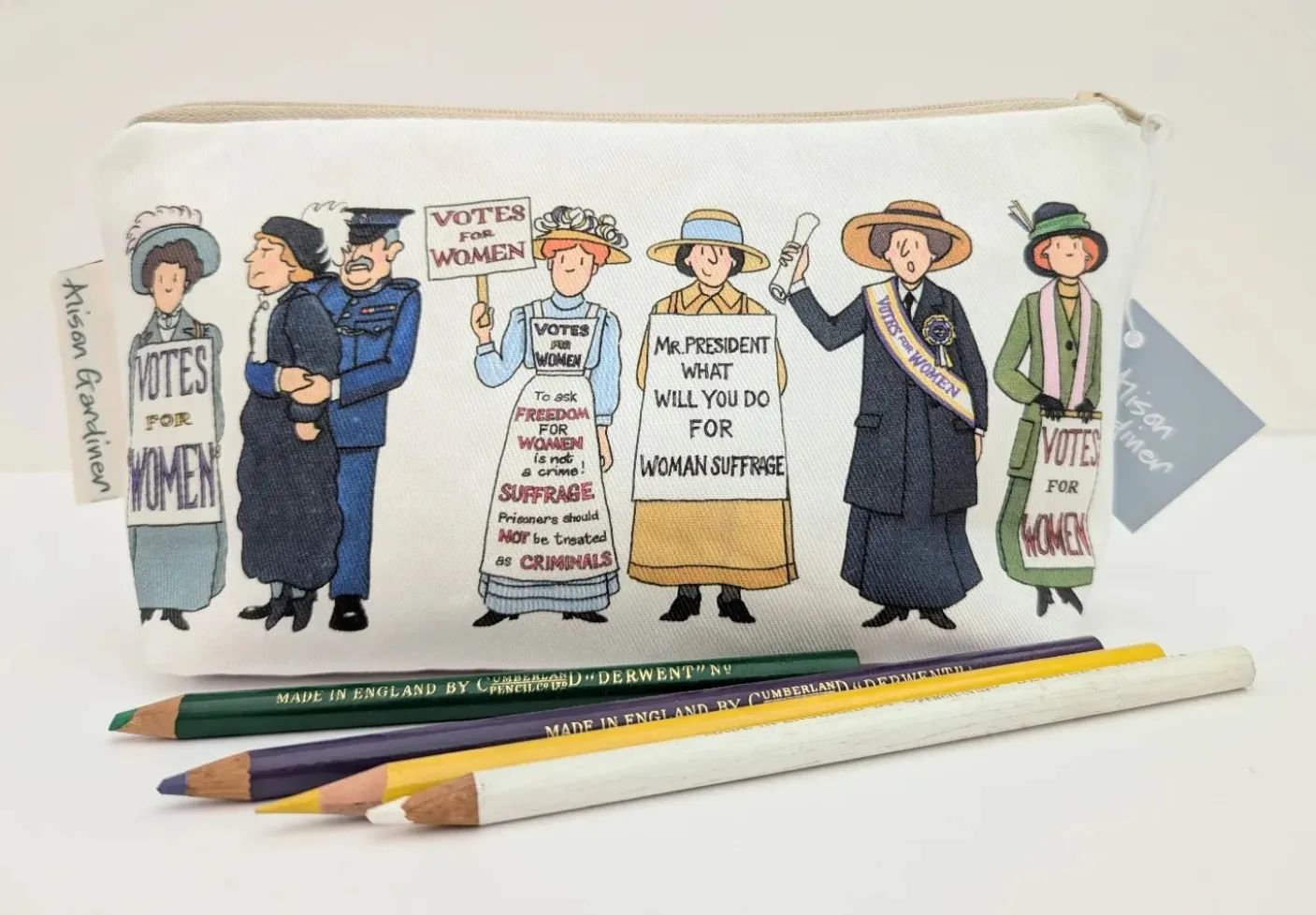 Suffragettes Cosmetic Bag/Pencil Case