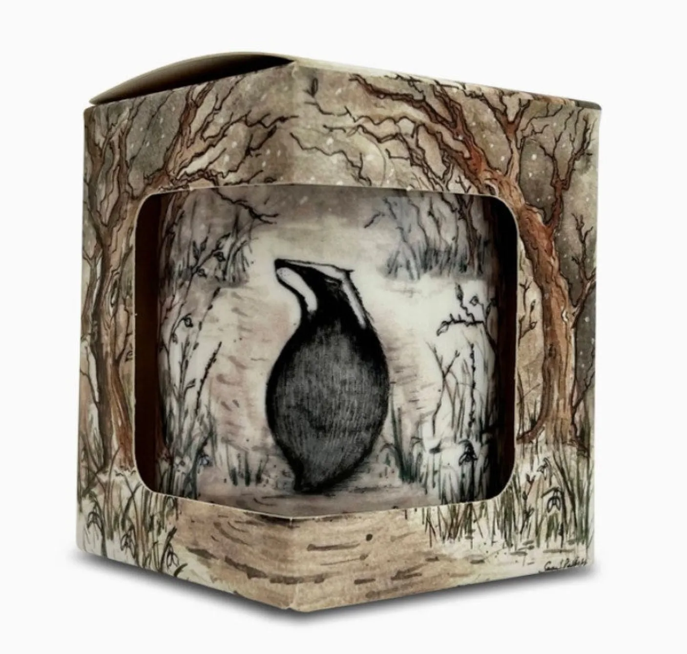 Oakwood & Bergamot China Pot Candle - Badger