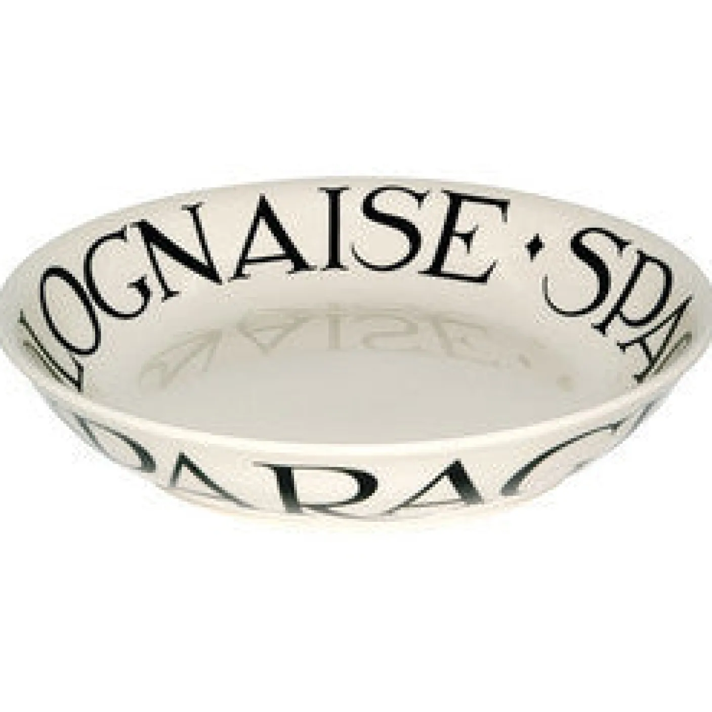 Black Toast  Medium Pasta Bowl