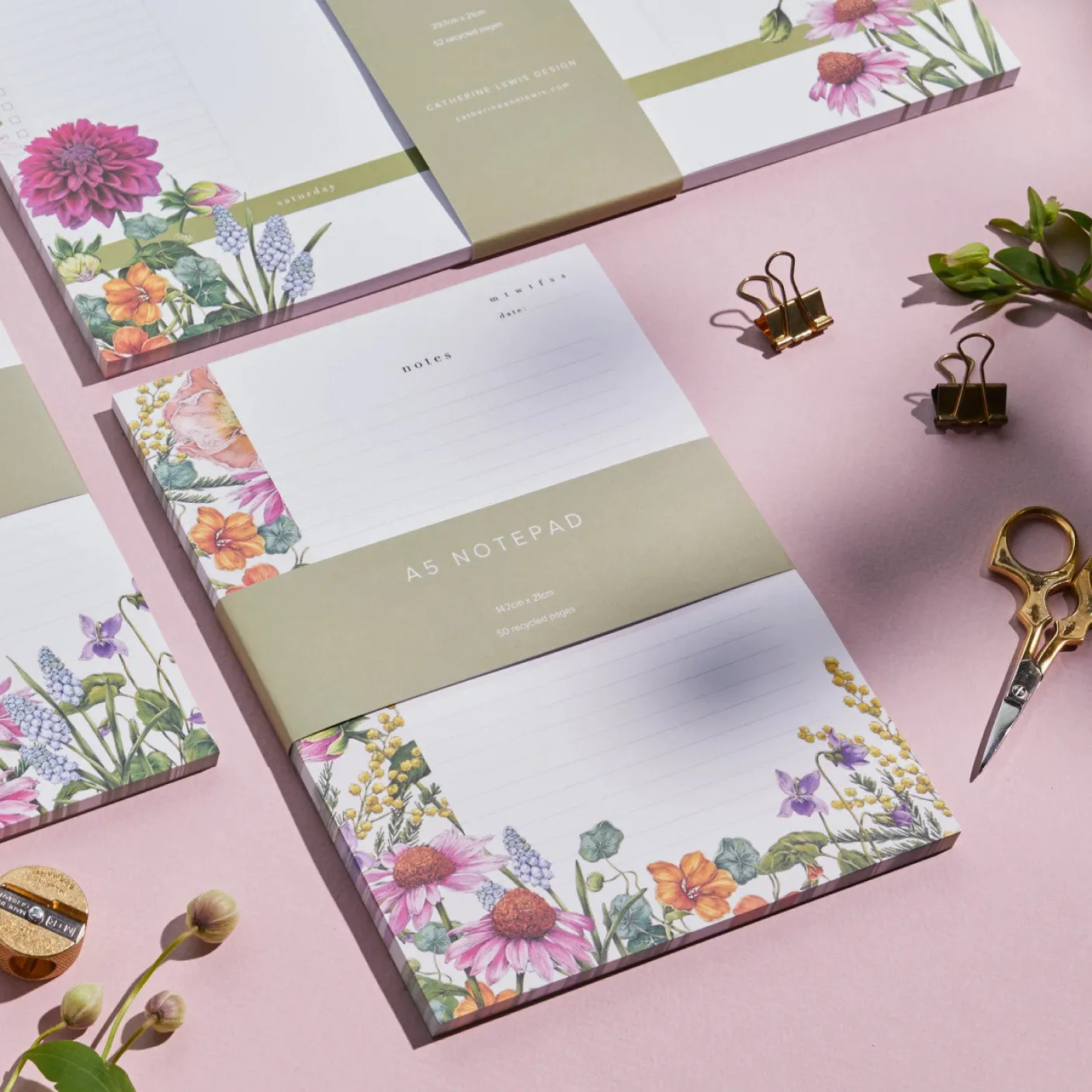 Bountiful Blooms A5 Notepad