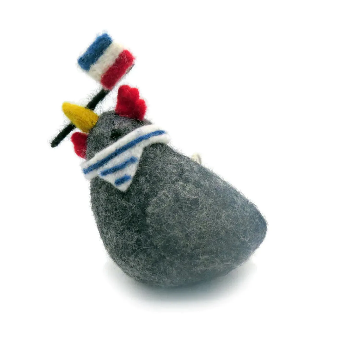 French Hen Felt Decoration