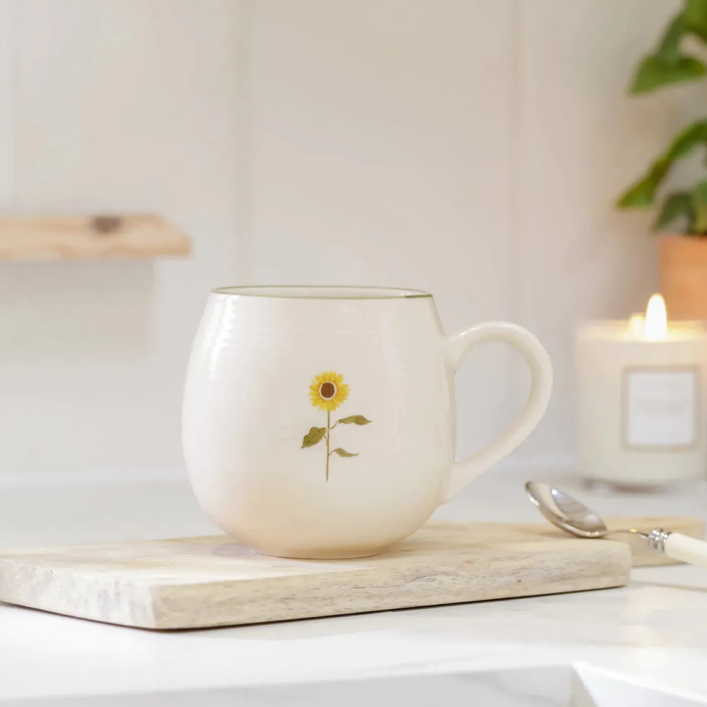 Sunflower Stoneware Mug