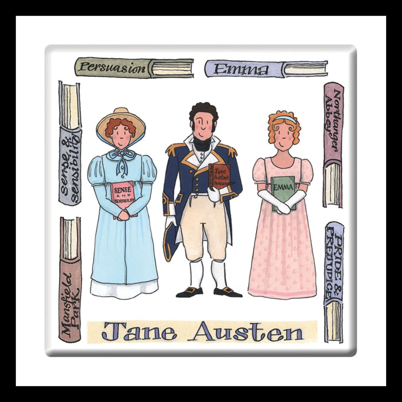 Jane Austen Coaster
