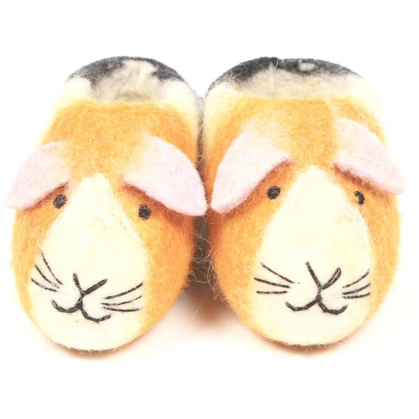 Guinea Pig Felt Baby Booties