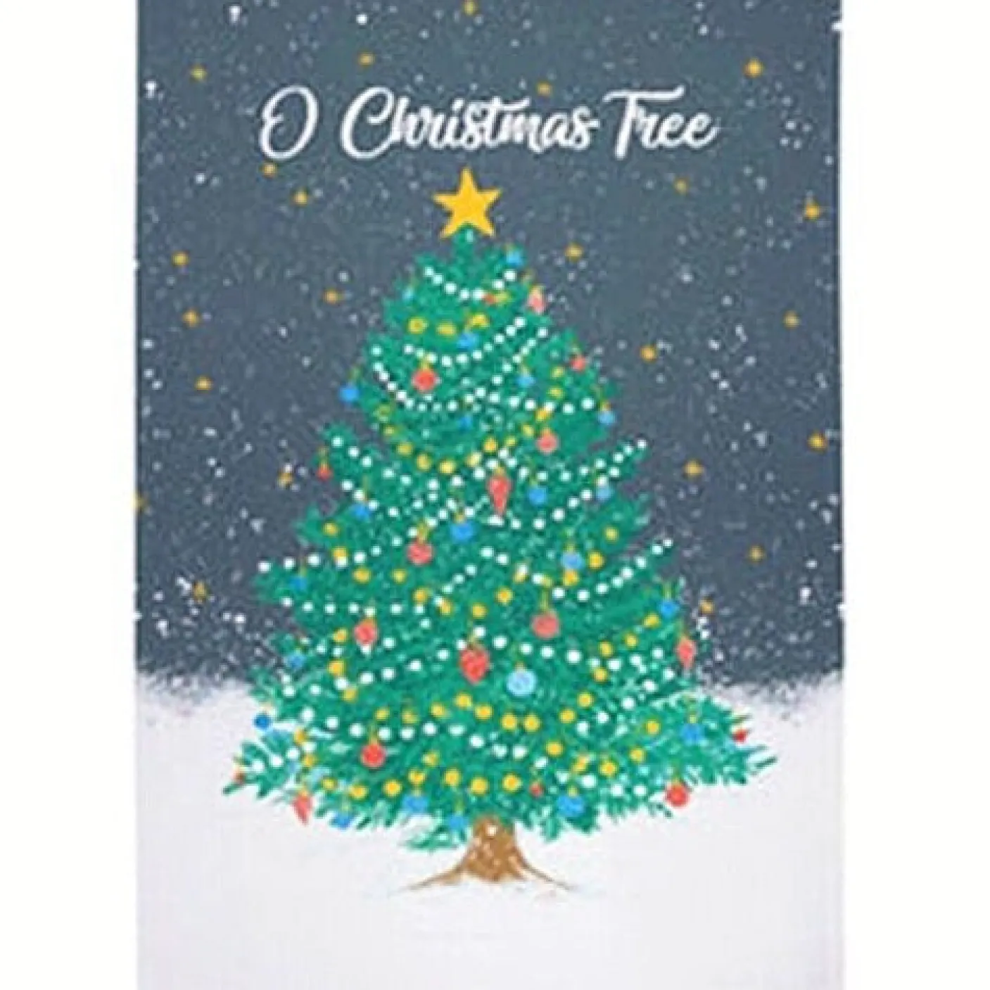 O Christmas Tree Recycled Cotton Tea Towel