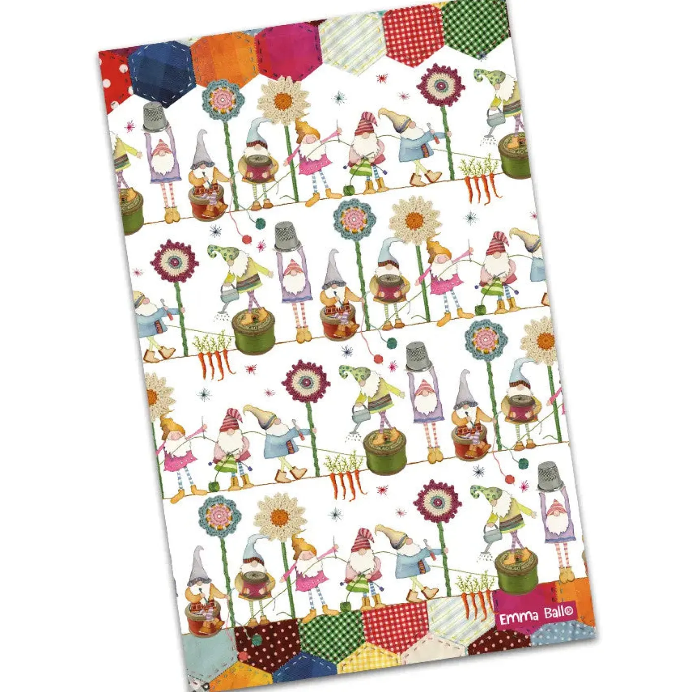 Crafting Gnomes Tea Towel