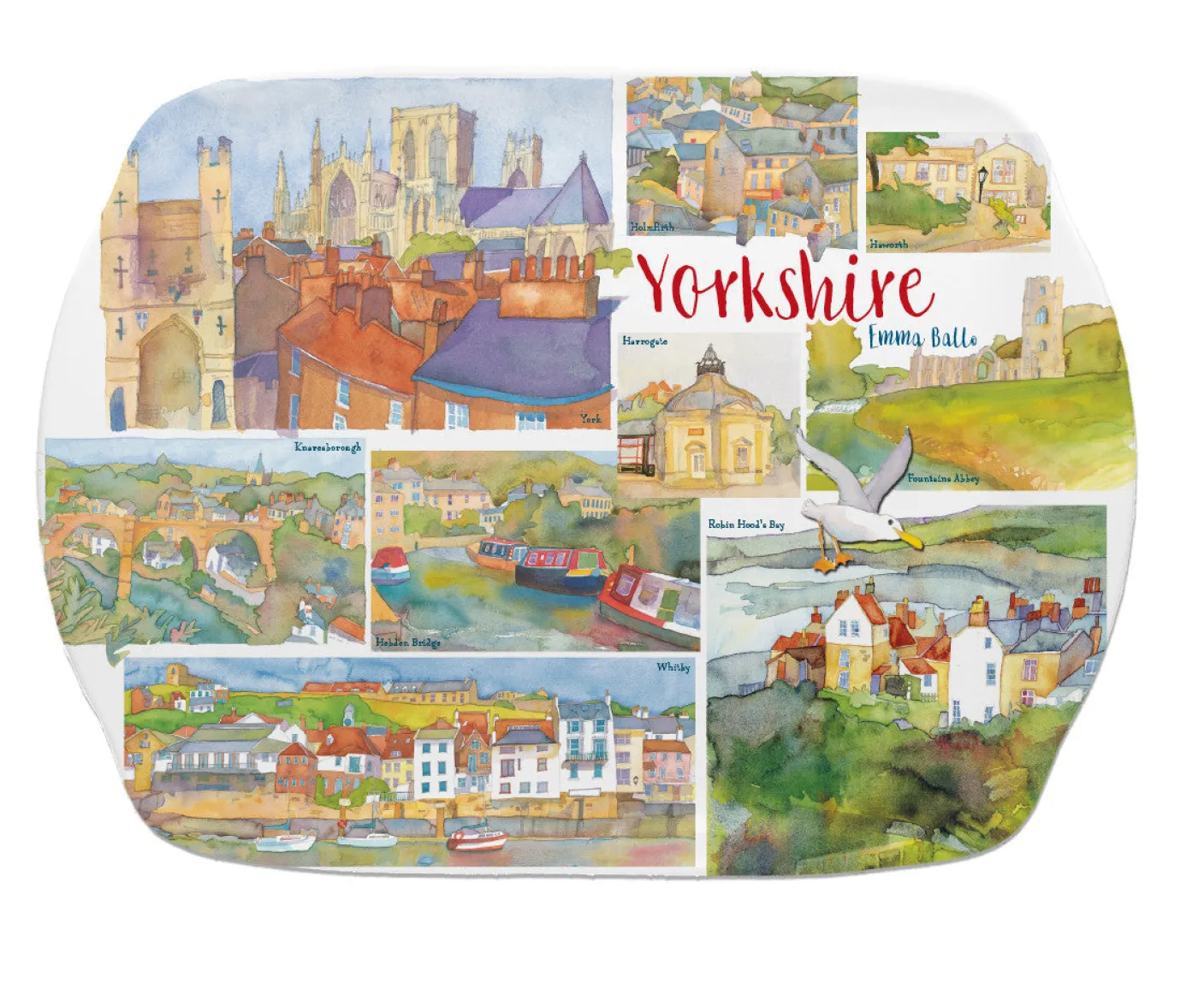 Yorkshire Melamine Scatter Tray