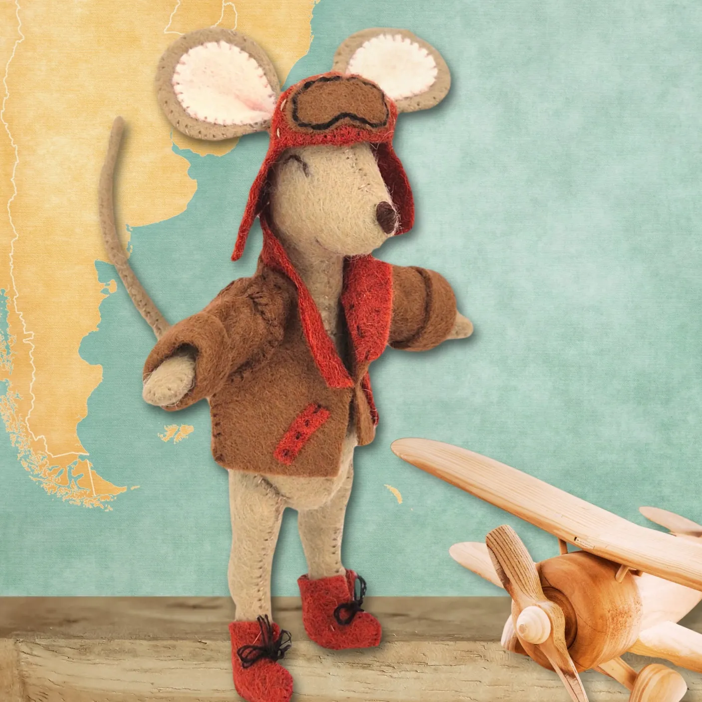 Little Mouse the Aviator Felt Craft Mini Kit