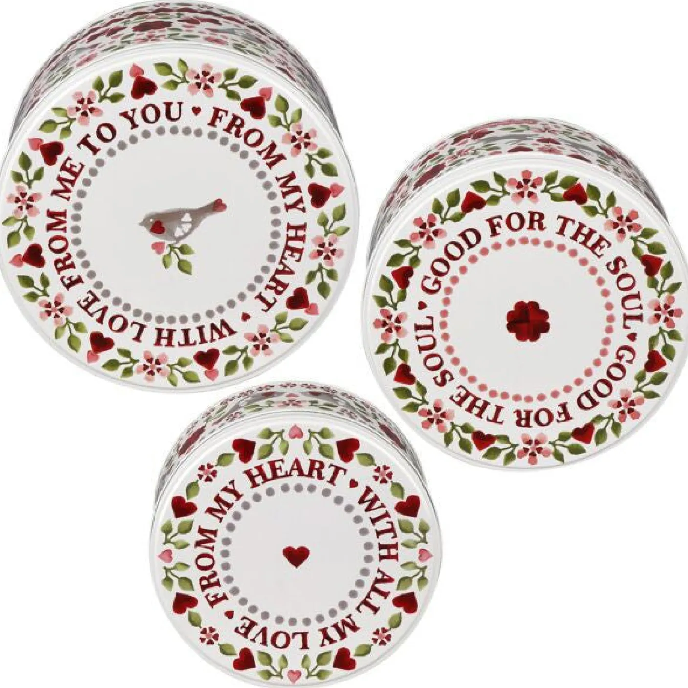 Lovebirds Set of 3 Cake Tins