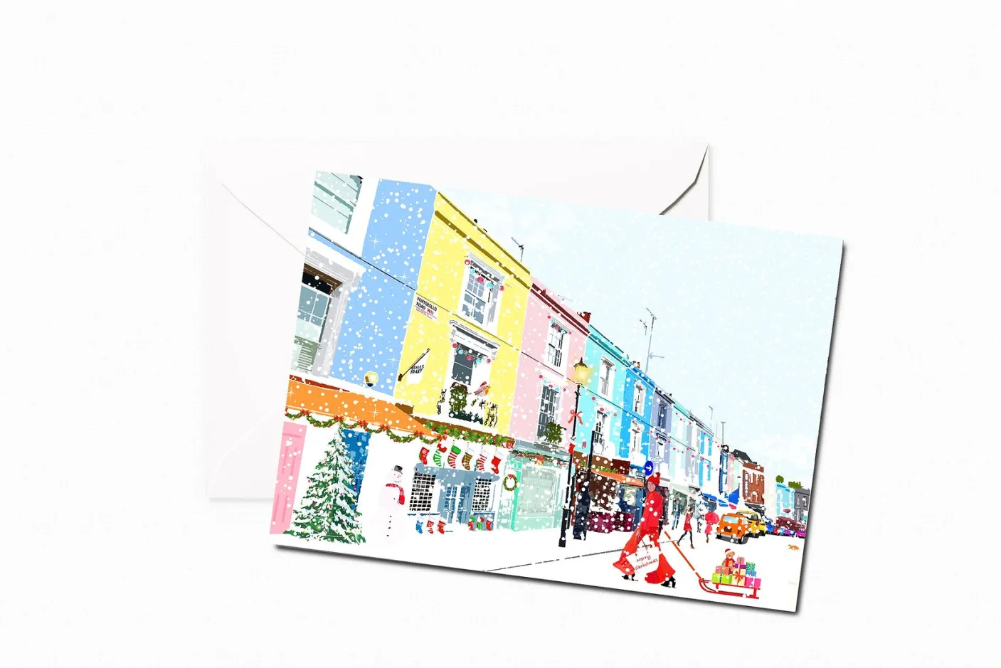 Christmas on Portobello Road Christmas Card