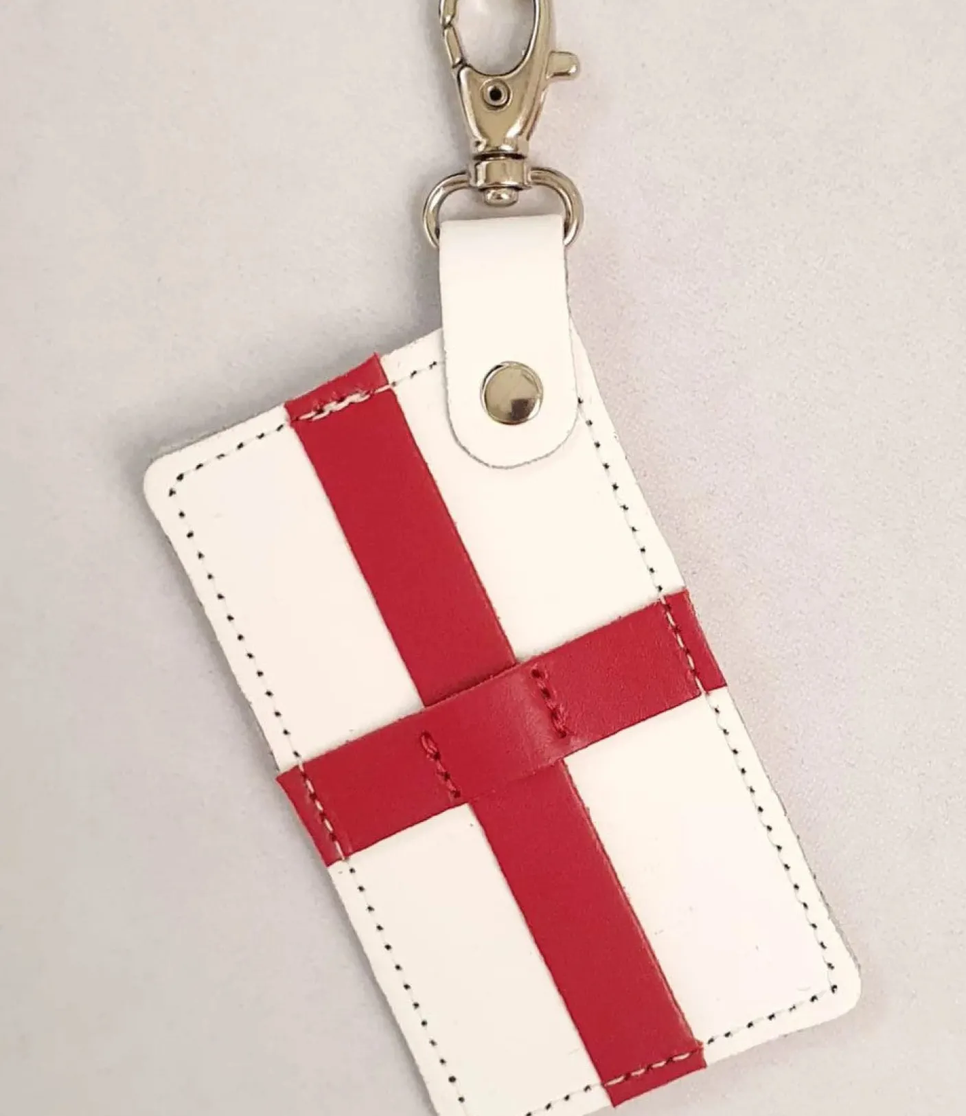 Zatchels England St. George's Flag Leather Bag Charm
