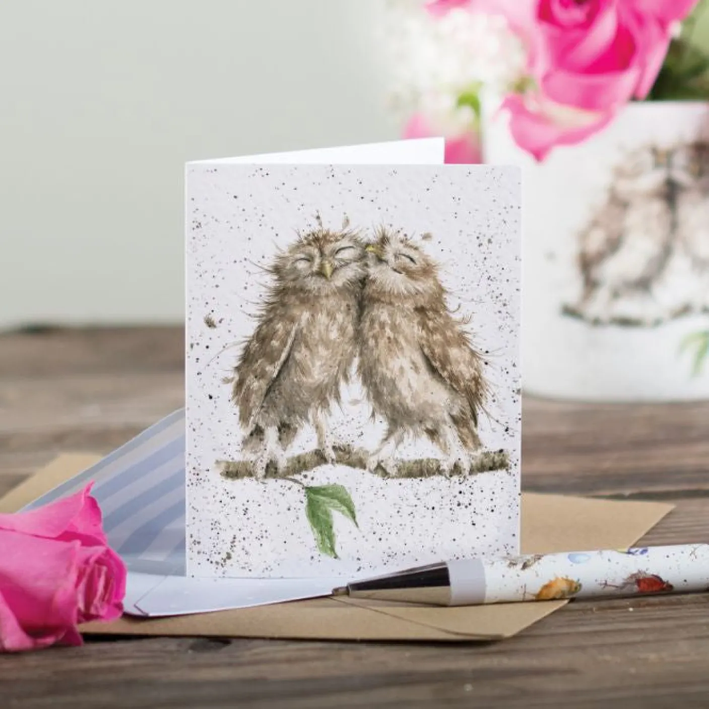 'Birds of a Feather' Owl Gift Enclosure Card