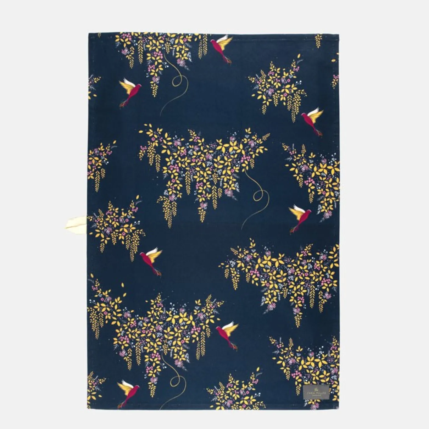 Sara Miller Chelsea Navy Tea Towel