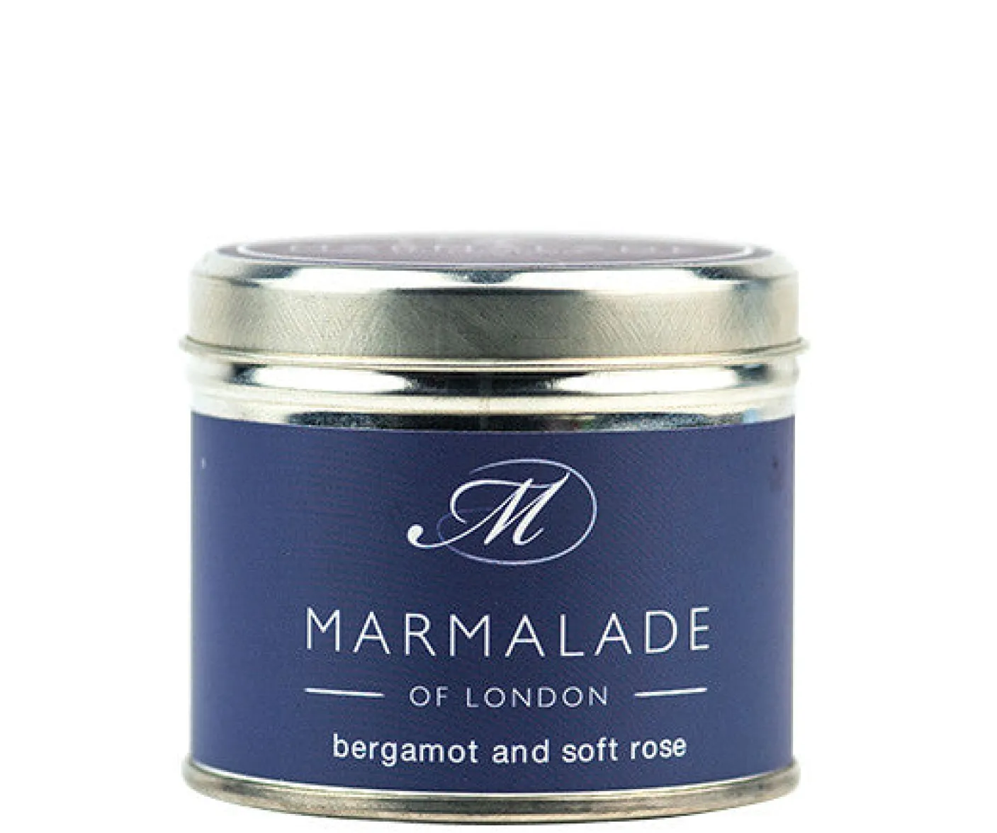 Bergamot & Soft Rose Medium Tin Candle