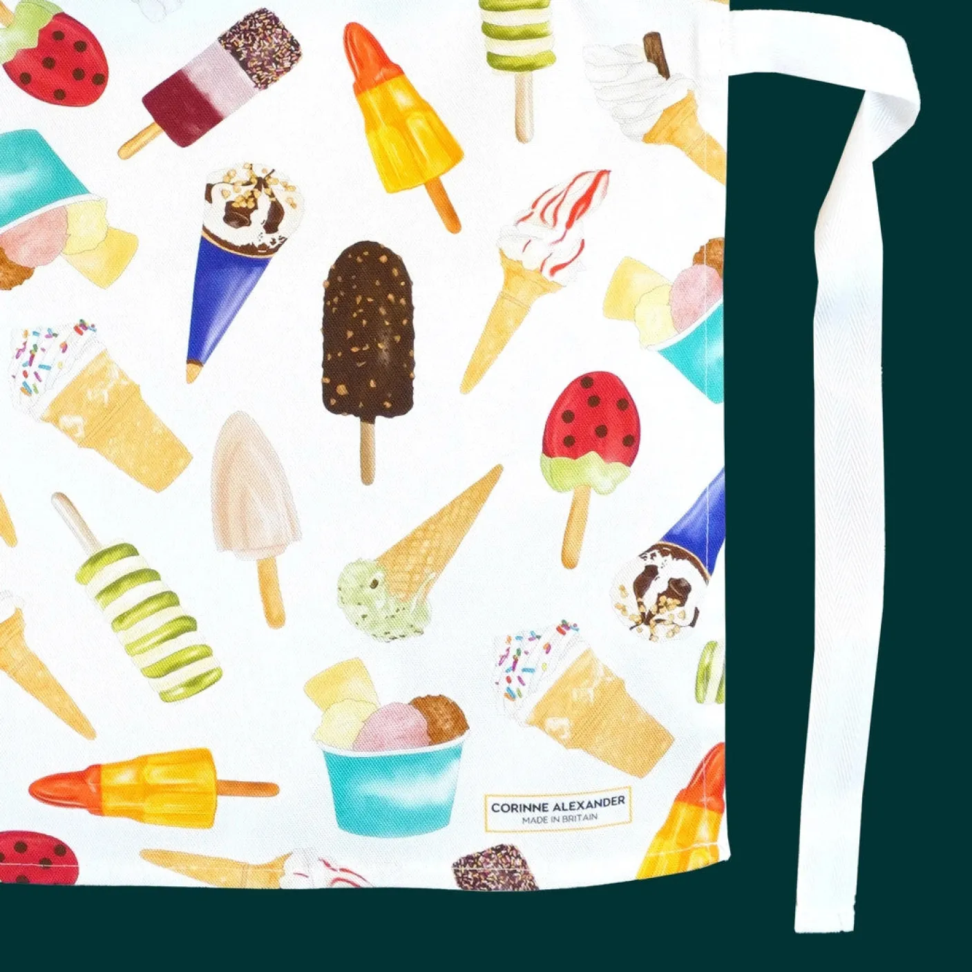 Children's Ice Cream Apron by Corinne Alexander