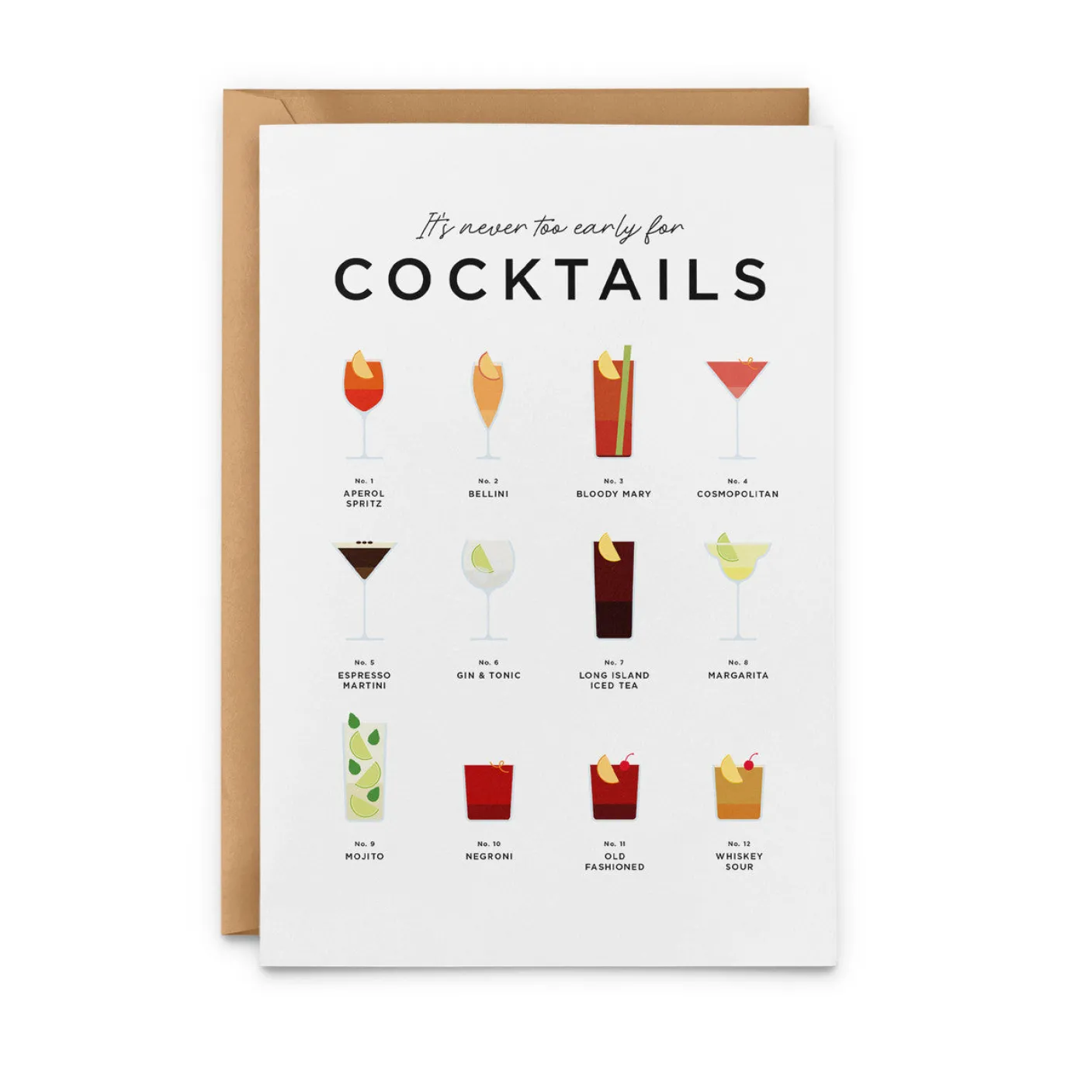 It's Never Too Early for Cocktails Card