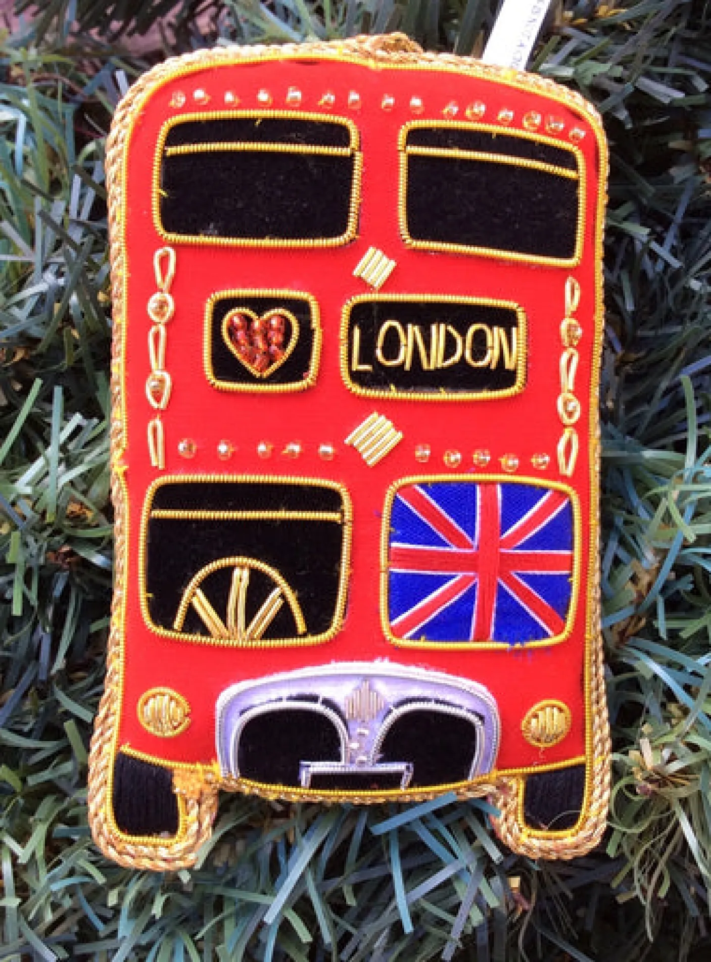 London Bus (Front)  Decoration by Tinker Tailor London