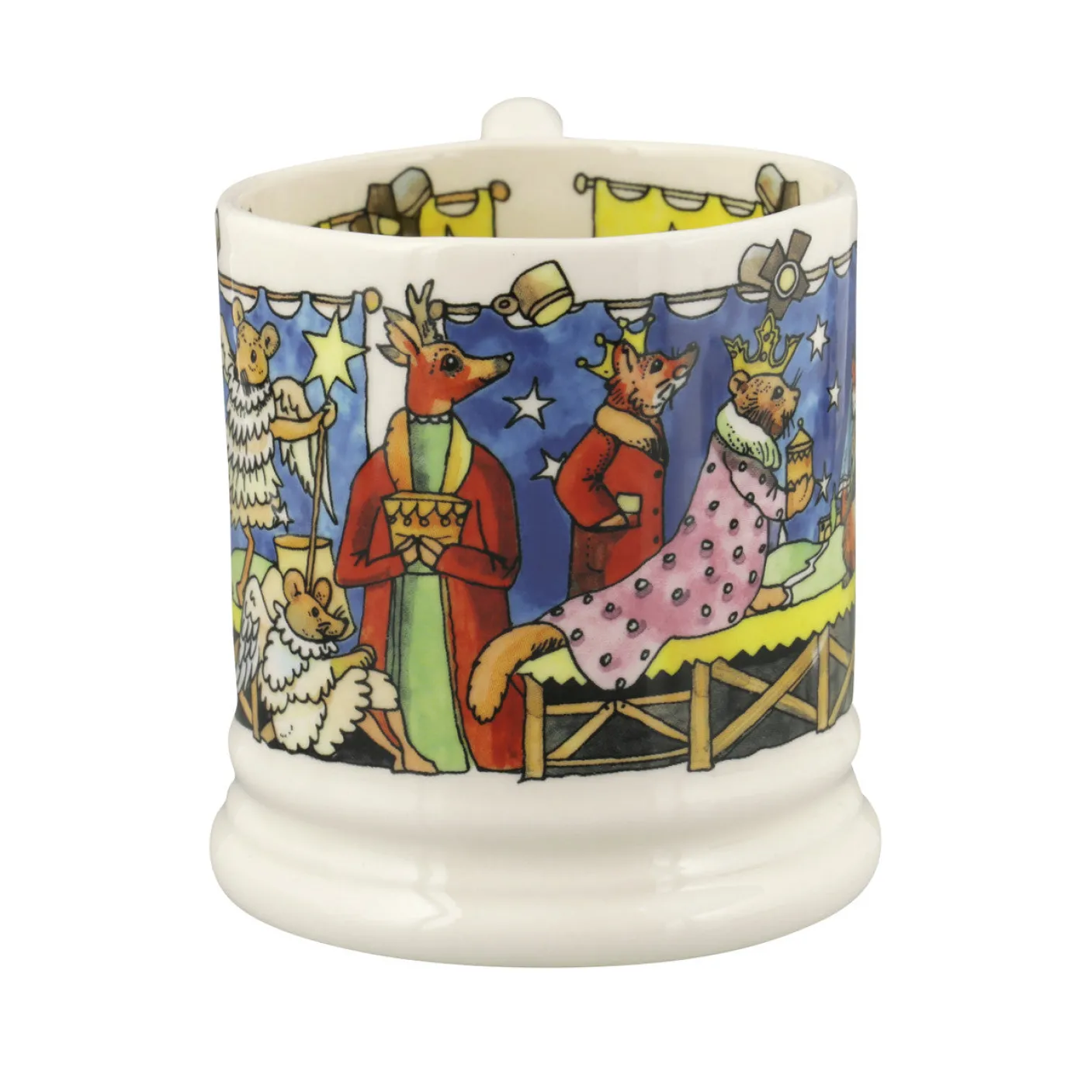 Year In The Country Nativity Scene 1/2 Pint Mug