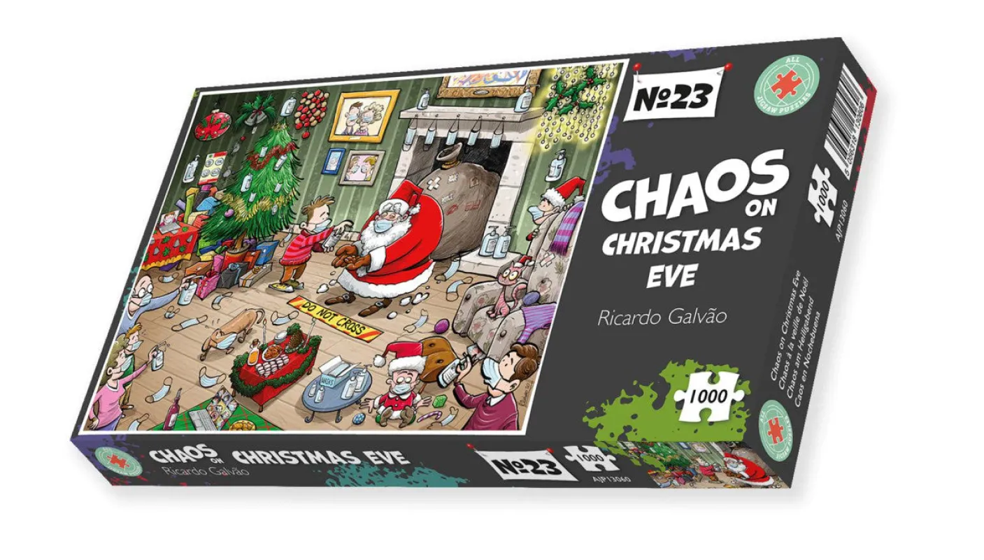 Chaos on Christmas Eve 1000 Piece Jigsaw Puzzle
