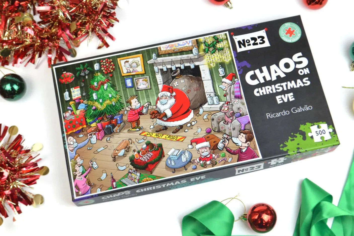 Chaos on Christmas Eve 1000 Piece Jigsaw Puzzle