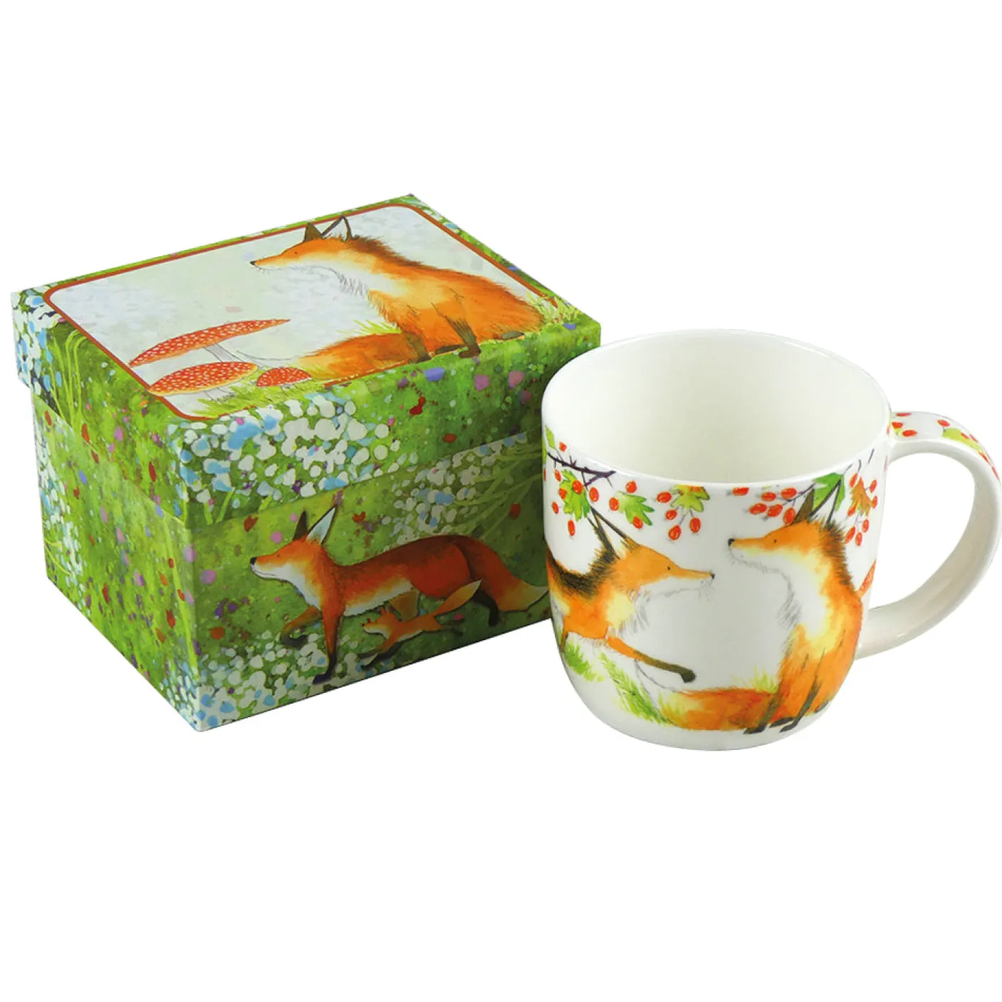 Foxes Bone China Mug (Boxed)
