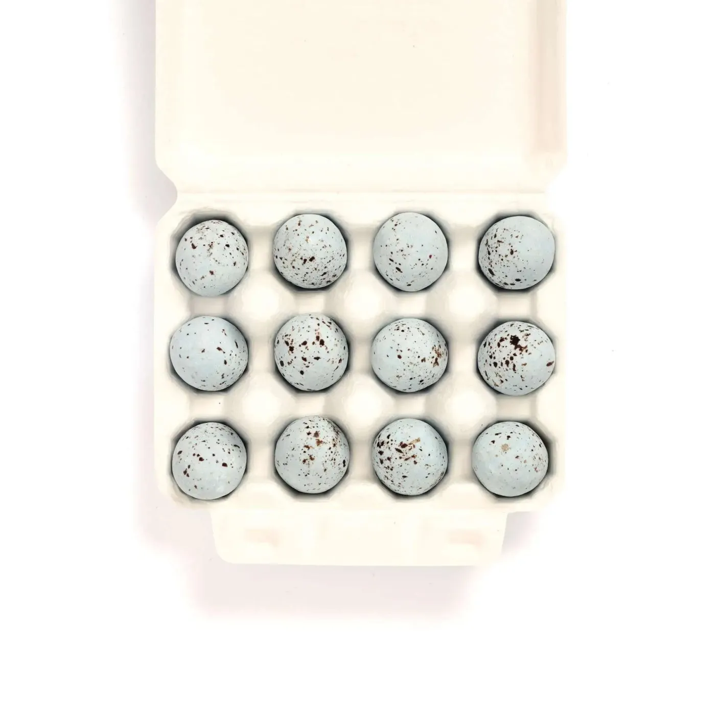 12 Song Thrush Eggs by The Chocolate Detective