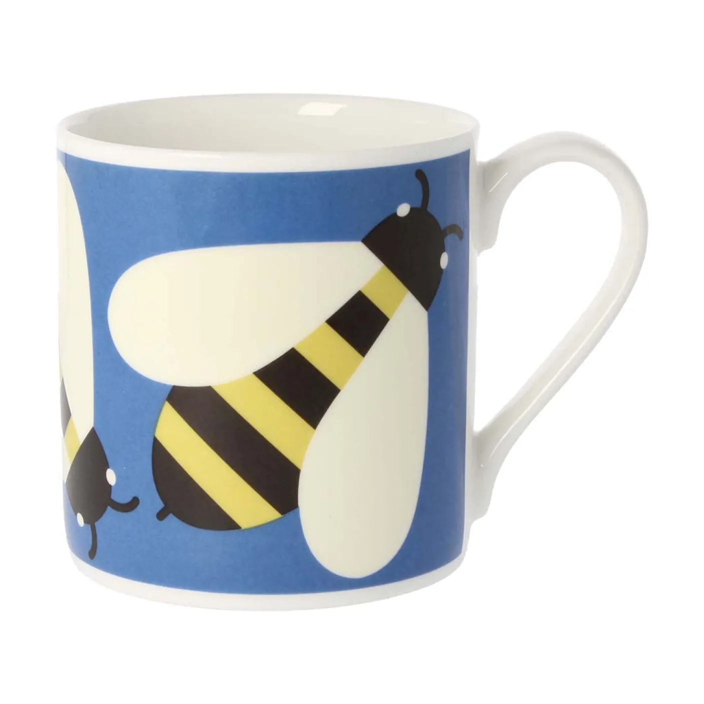 Orla Kiely Busy Bee Blue Bone China Mug