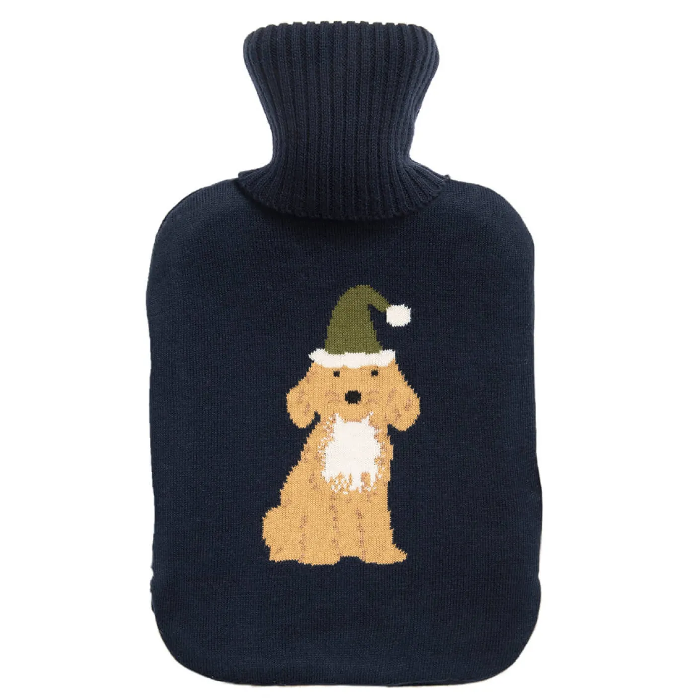 Christmas Dogs Knitted Statement Hot Water Bottle