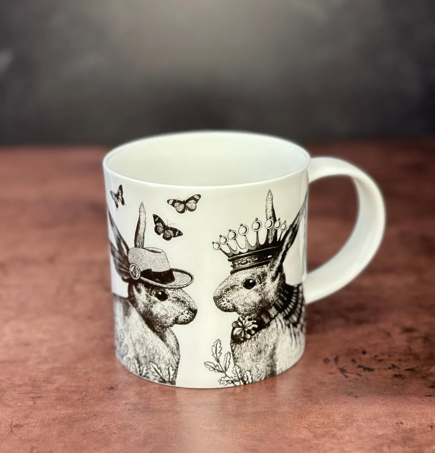 Sunday Best Rabbit Bone China Mug - White