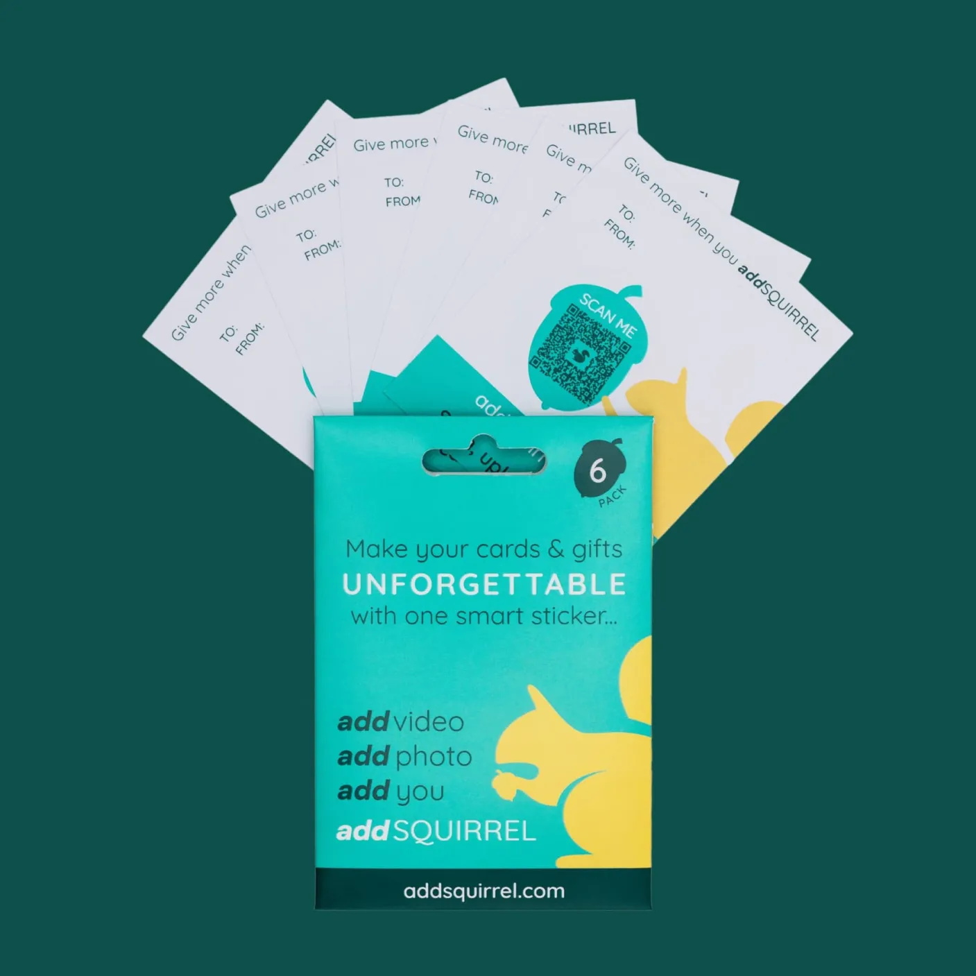 addSQUIRREL QR Smart Stickers