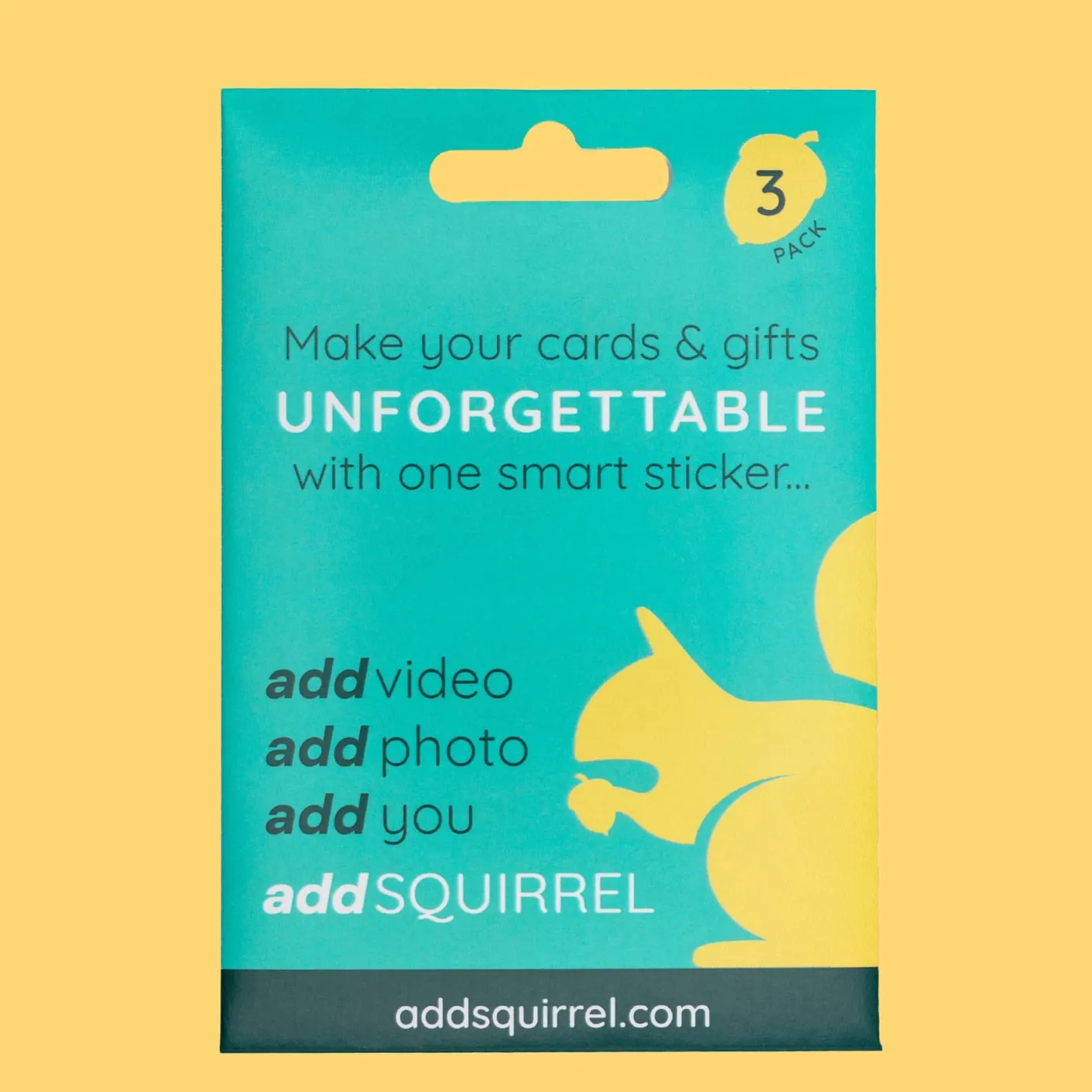 addSQUIRREL QR Smart Stickers