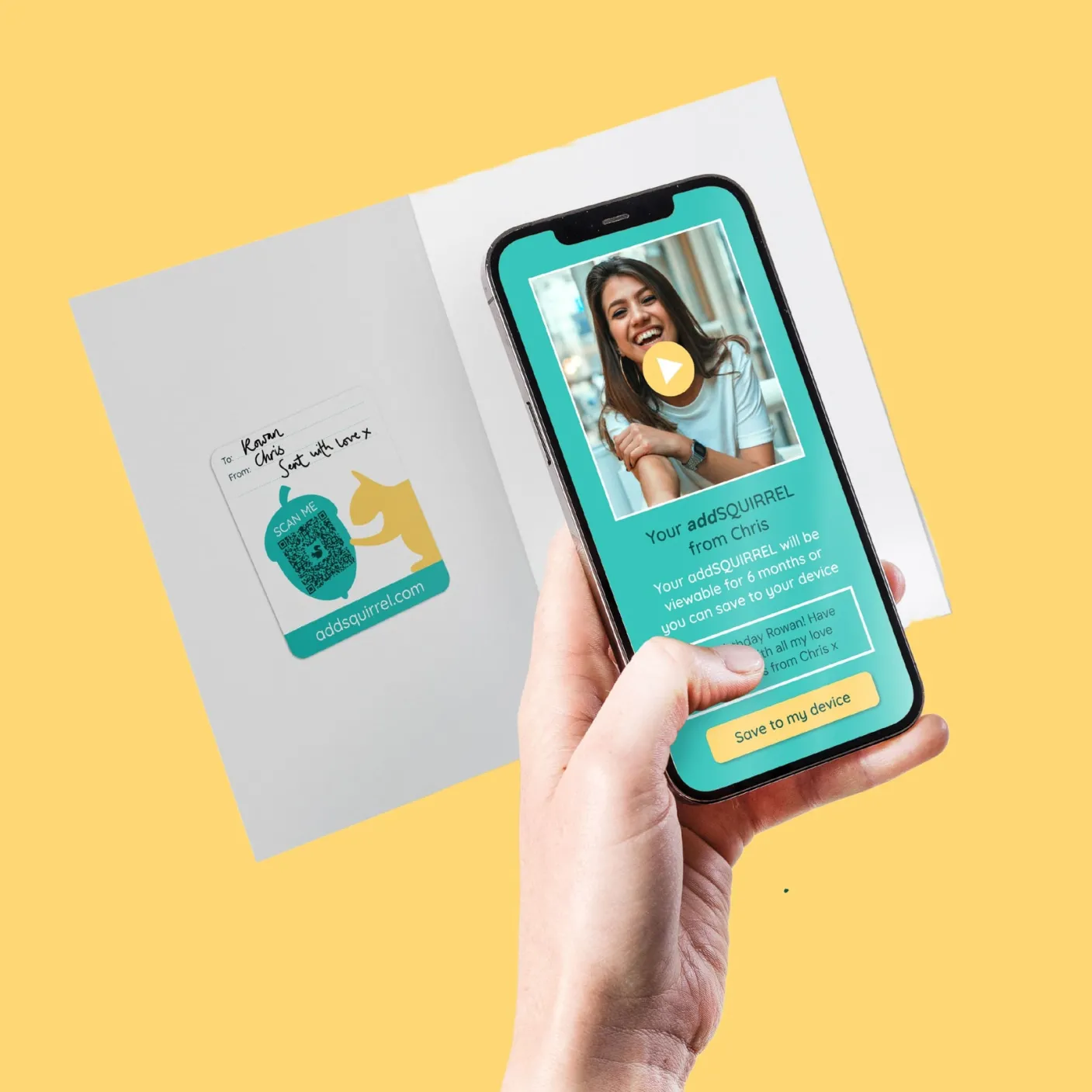 addSQUIRREL QR Smart Stickers