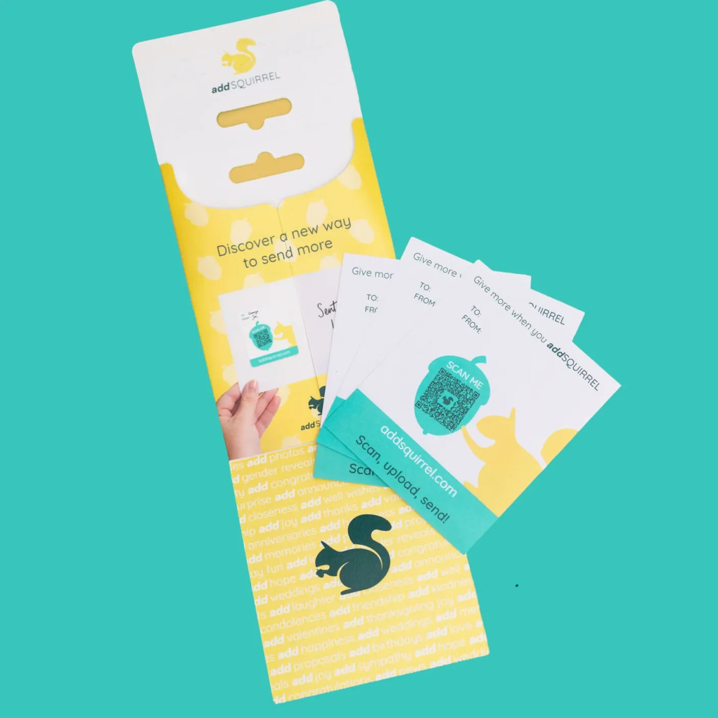 addSQUIRREL QR Smart Stickers