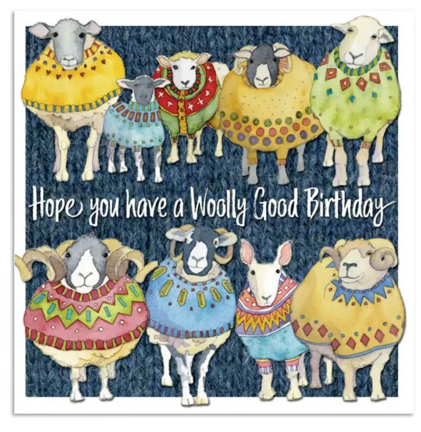 Woolly Sheep Woolly Good Birthday Greetings Card