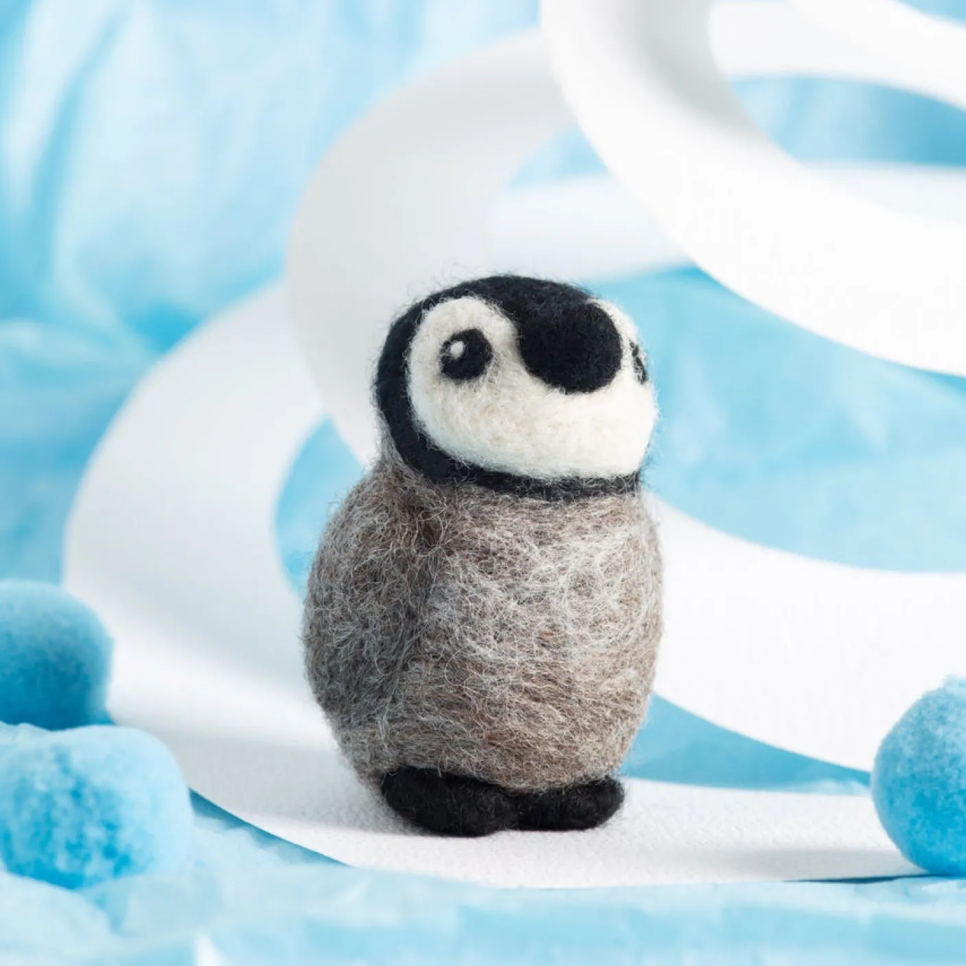 Baby Penguin Mini Felting Kit