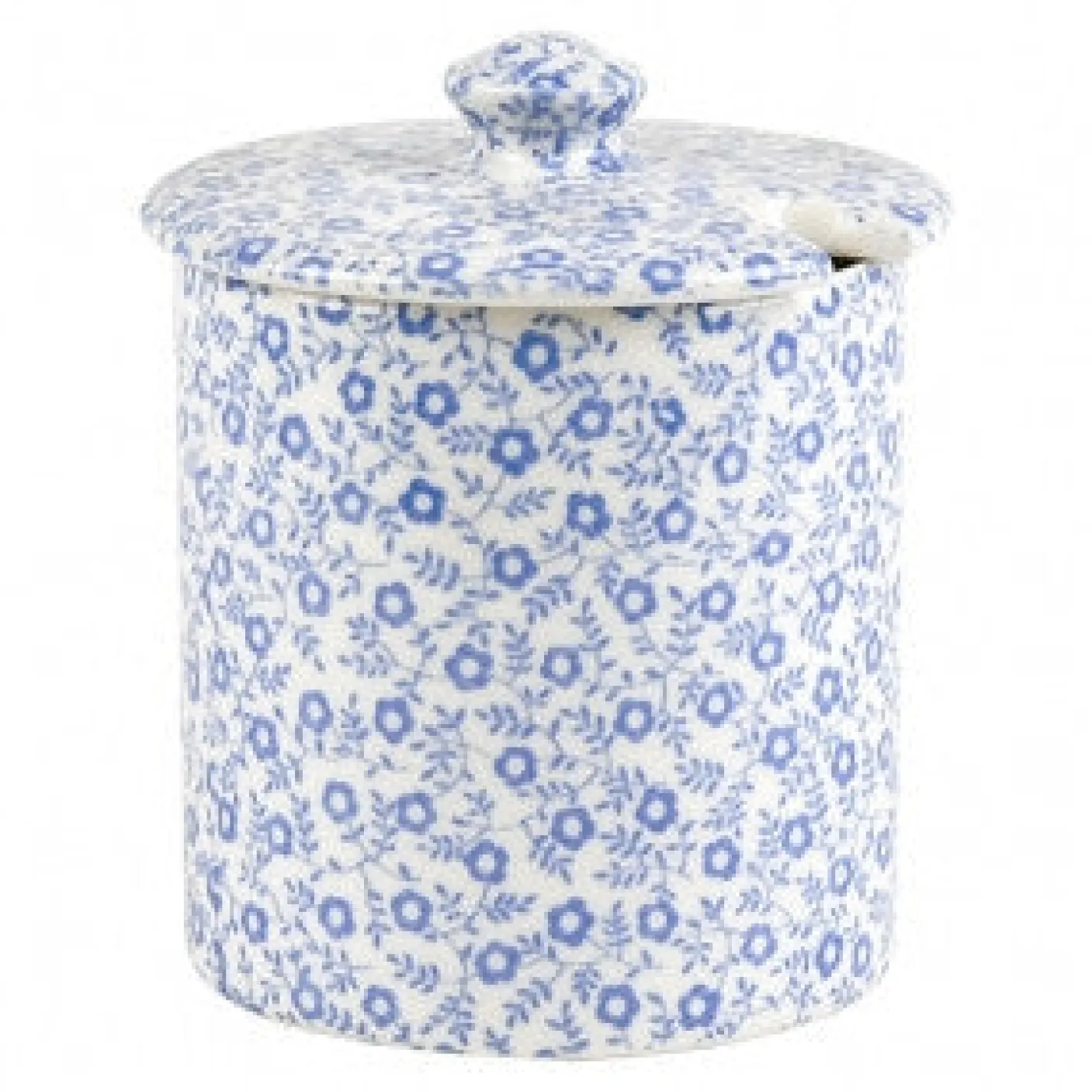 Blue Felicity Covered Jam/Sugar Pot