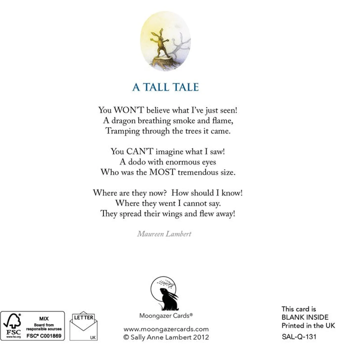 A Tall Tale Greeting Card
