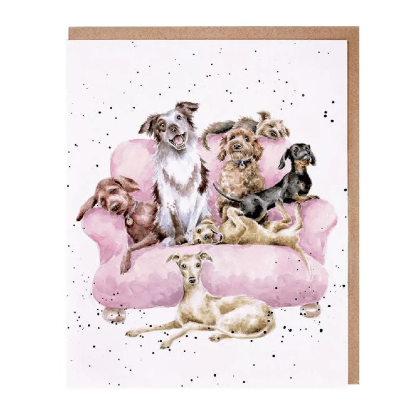 "Movie Night" Dogs Greetings Card