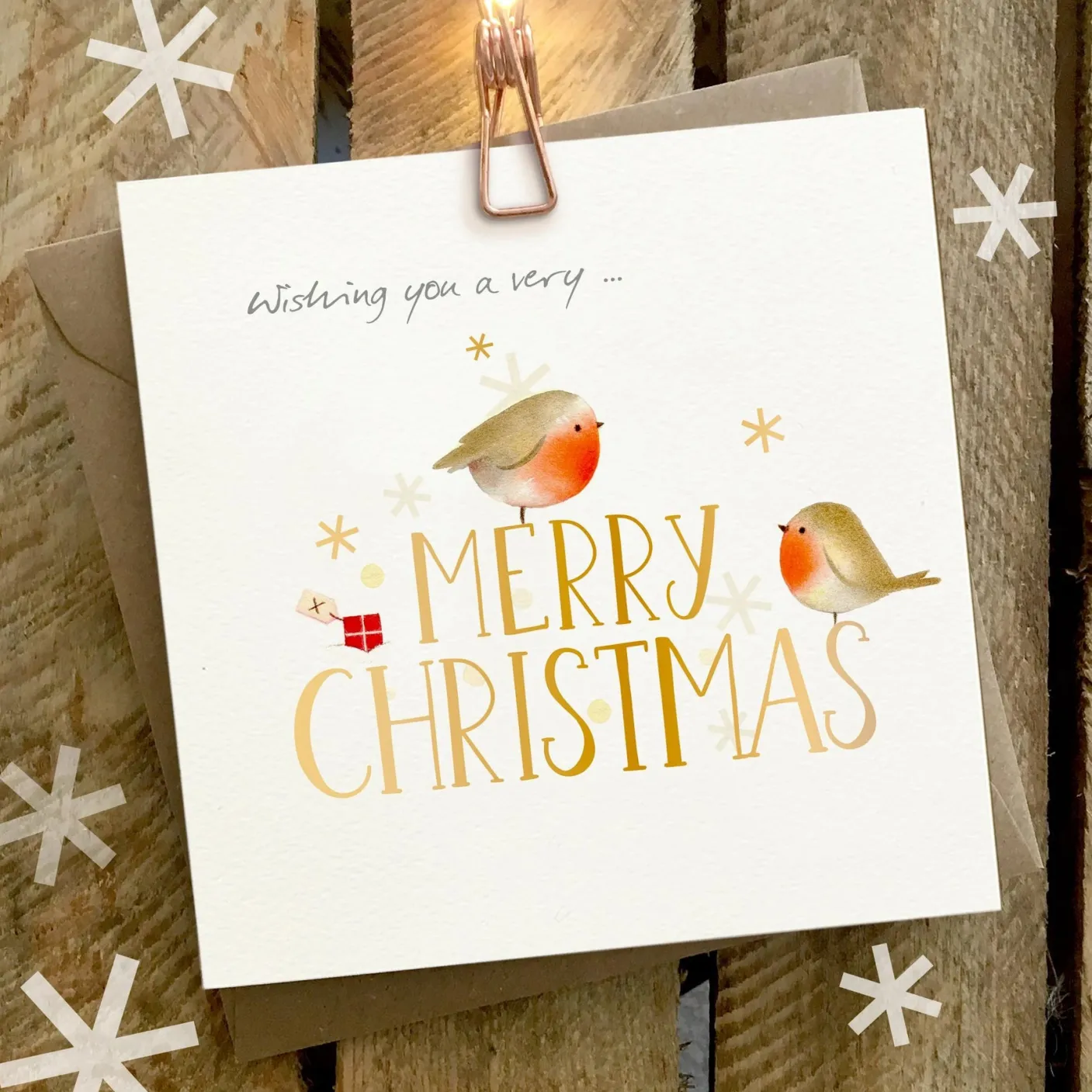 Wishing You a Very Merry Christmas Robin Card